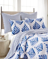 Levtex Vintage-Like Blossom Reversible 3-Pc. Quilt Set, Full/Queen