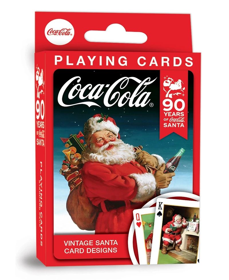 MasterPieces Coca-Cola Vintage Santa Playing Cards - 54 Card Deck