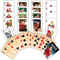MasterPieces Coca-Cola Vintage Santa Playing Cards - 54 Card Deck