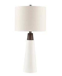 Ink+Ivy Tristan Ceramic with Wood Table Lamp