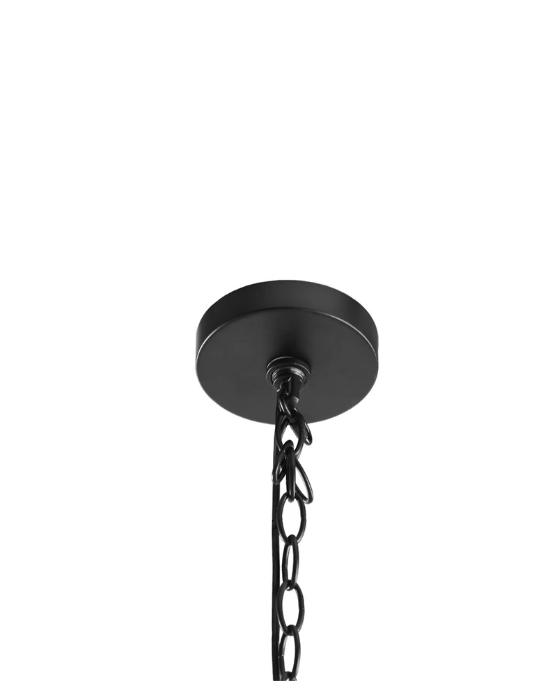 Ink+Ivy Orion Natural Rope and Metal Mesh Cylinder Pendant Lamp