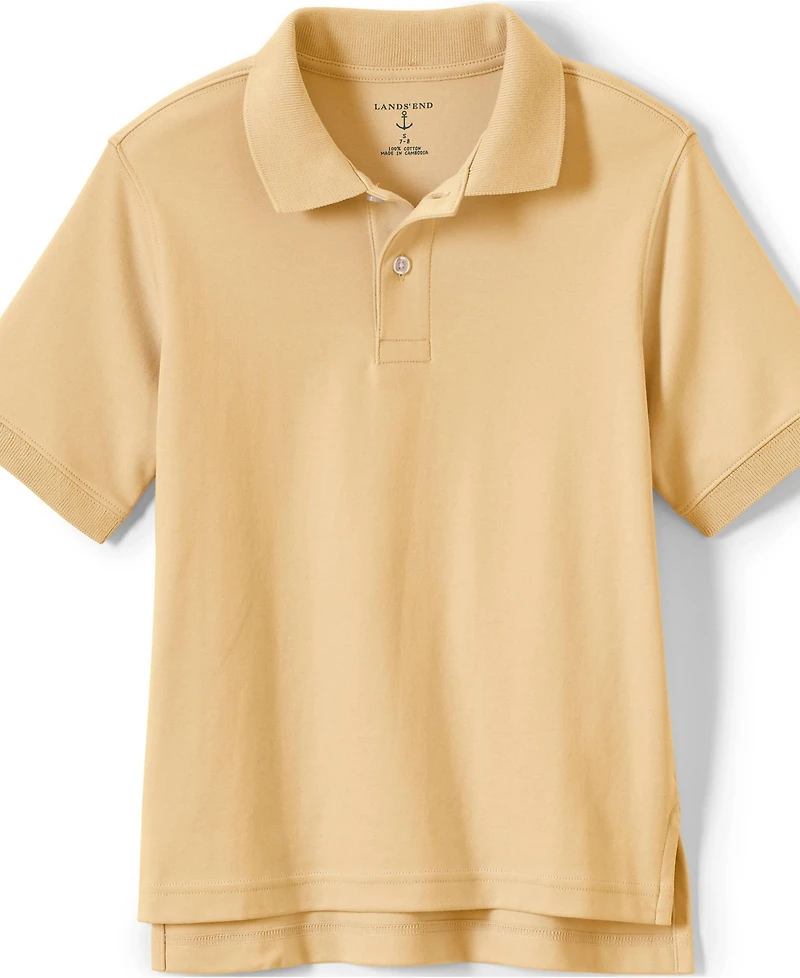 Lands' End Boys Short Sleeve Interlock Polo Shirt