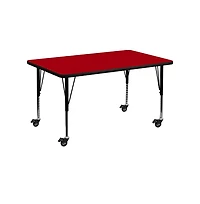 Emma+Oliver Mobile 30X48 Rectangle Laminate Preschool Activity Table