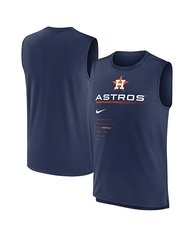 Men's Nike Navy Houston Astros Exceed Performance Tank Top