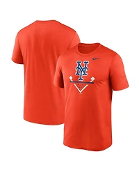 Men's Nike Orange New York Mets Big and Tall Icon Legend Performance T-shirt