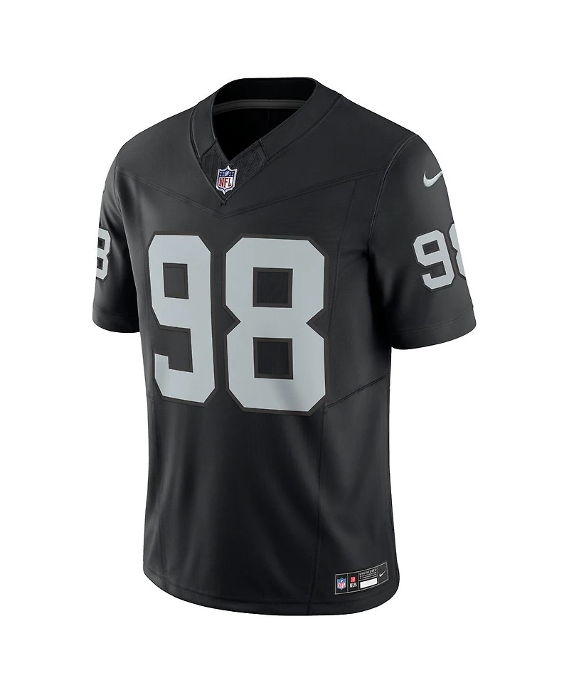 Men's Nike Maxx Crosby Black Las Vegas Raiders Vapor F.u.s.e. Limited Jersey