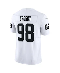 Men's Nike Maxx Crosby White Las Vegas Raiders Vapor F.u.s.e. Limited Jersey