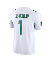 Men's Nike Tua Tagovailoa White Miami Dolphins Vapor F.u.s.e. Limited Jersey