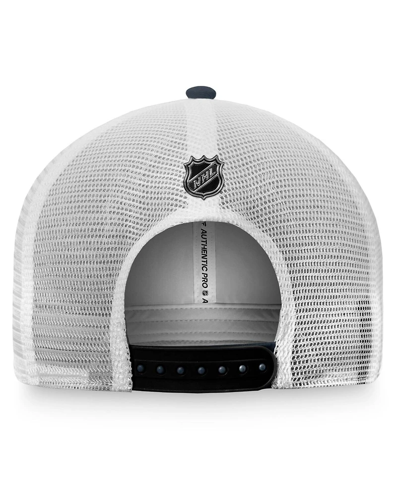 Men's Fanatics Charcoal, White Vegas Golden Knights Authentic Pro Rink Trucker Snapback Hat