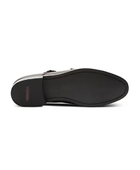 Blake McKay Men's Miles Dress Slip-On Cap Toe Double Monk Strap Loafer