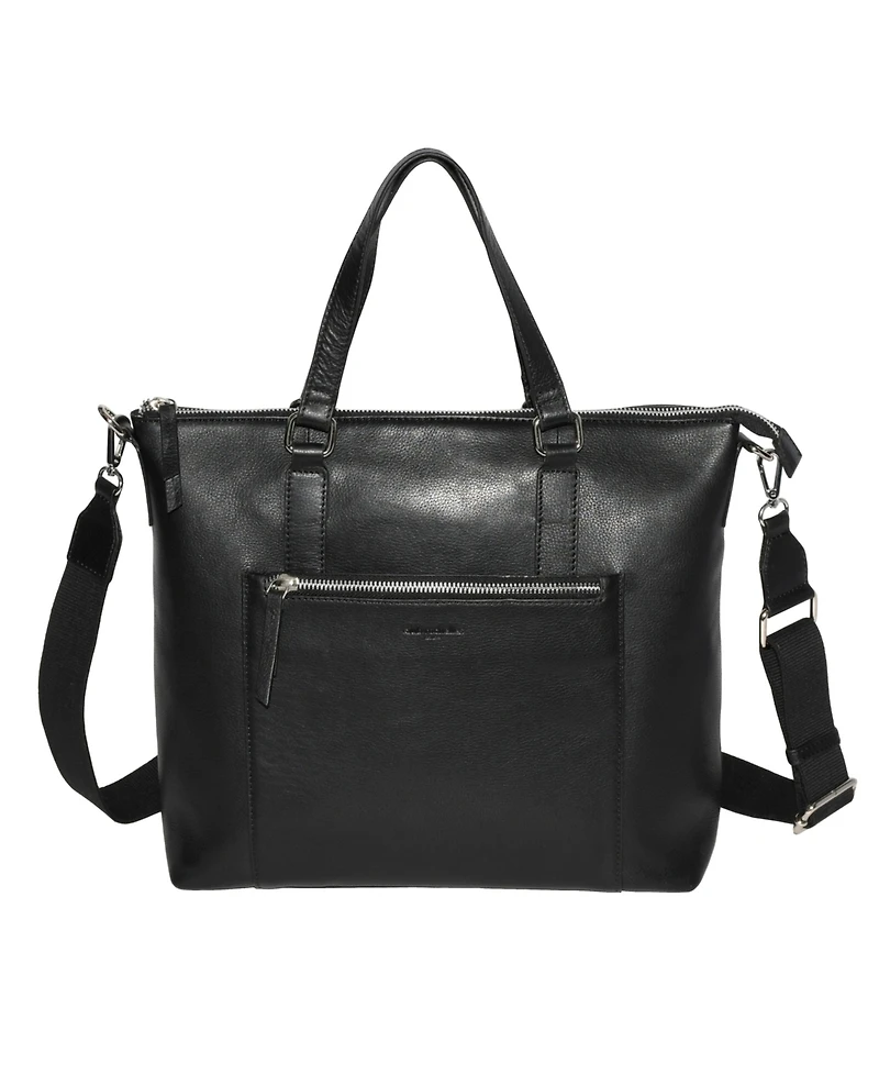 Club Rochelier Ladies Large Leather Crossbody Business Tote Bag