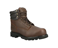 RefrigiWear Men's Men s Classic Brown Leather Composite Toe Work Boots - Durable, Comfortable, and Safe for Tough Jobs