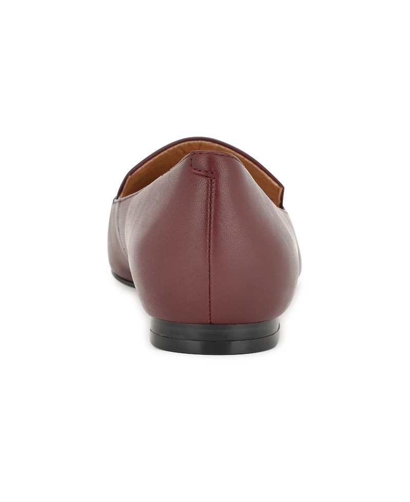 Nine West Women's Abay Pointed Toe Slip-On Smoking Flats