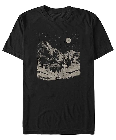 Fifth Sun Men's Mountain Scene Short Sleeve T-shirt