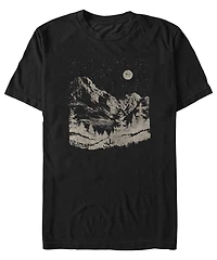 Fifth Sun Men's Mountain Scene Short Sleeve T-shirt