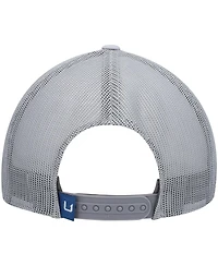 Men's Huk Gray Big State Trucker Snapback Hat