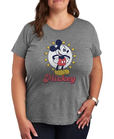 Hybrid Apparel Trendy Plus Mickey Mouse Graphic T-shirt