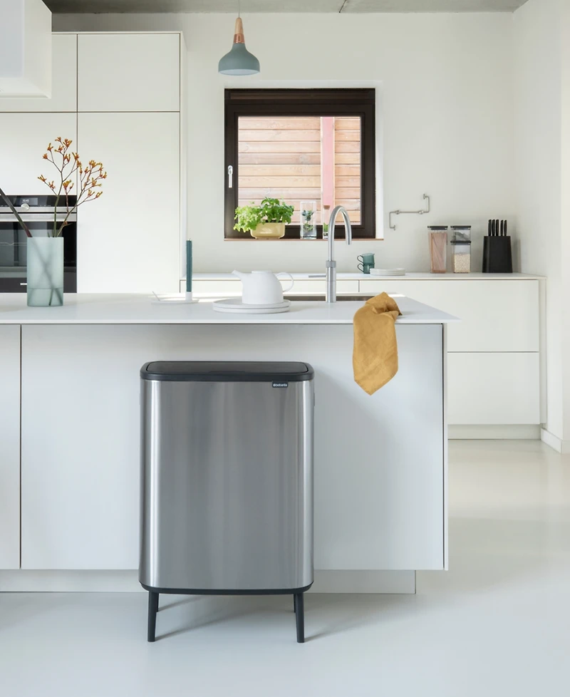 Bo Touch Top Hi Trash Can, 16 Gallon, 60 Liter