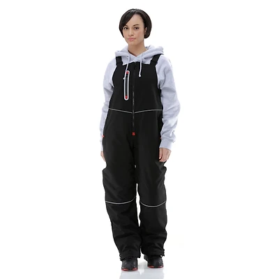 RefrigiWear Women's Insulated Softshell Bib Overalls - Warm, Durable Cold Weather Workwear