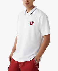 True Religion Men's Regular Fit Short Sleeve JV7 Polo Shirt