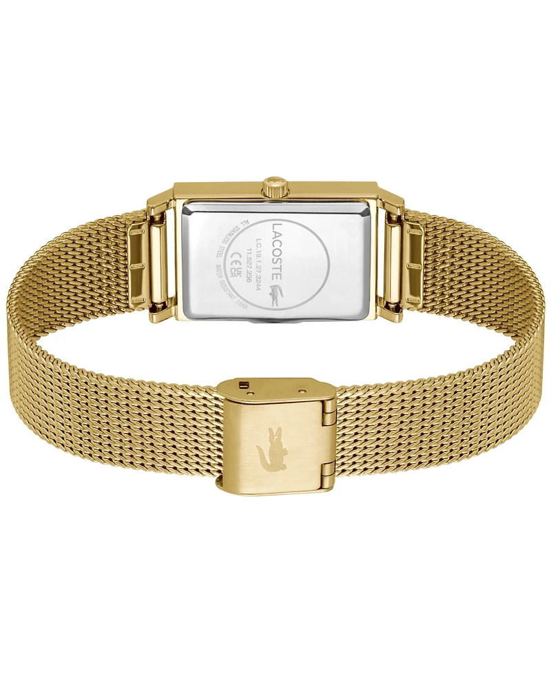 Lacoste Women's Catherine Gold-Tone Mesh Bracelet Watch 28.3mm x 20.7mm