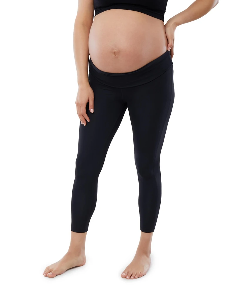 Women's Maternity Foldover Legging + Bike Short Bundle