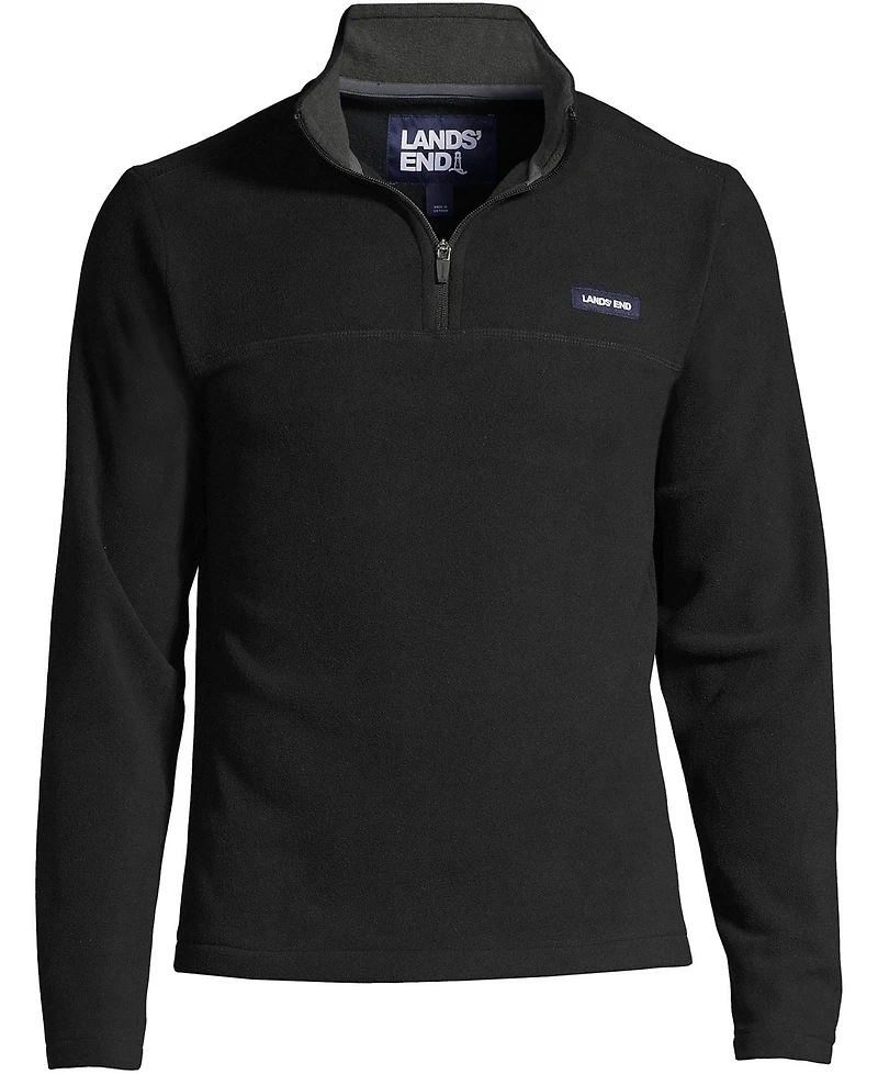 Lands' End Men's Anyweather Fleece Quarter Zip Pullover