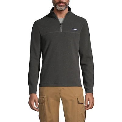 Lands' End Men's Anyweather Fleece Quarter Zip Pullover