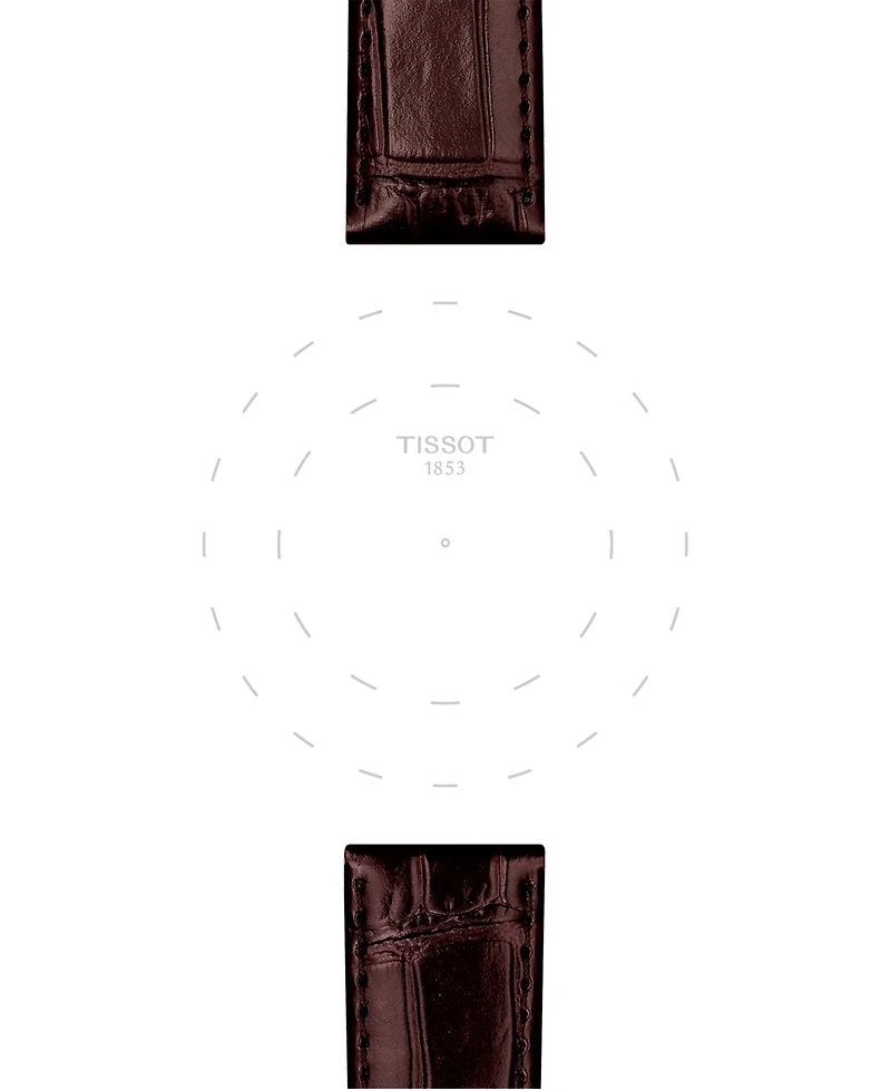 Tissot Official Interchangeable Brown Leather Watch Strap