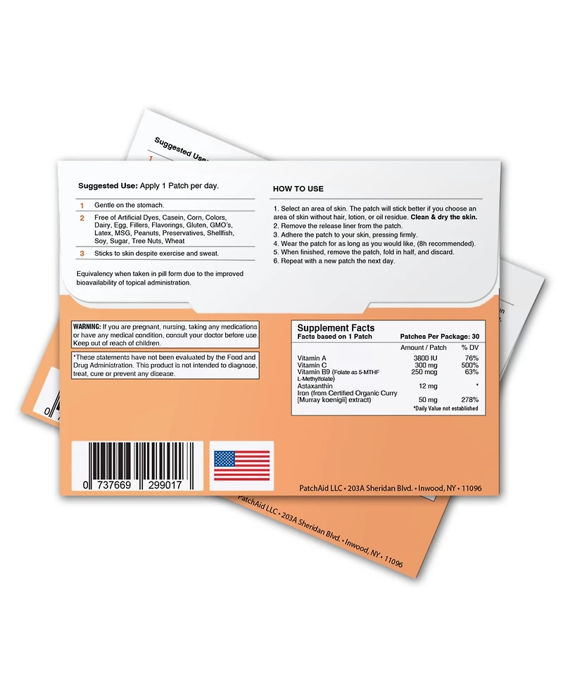 Hangover Plus Vitamin Patch by PatchAid (30-Day Supply)