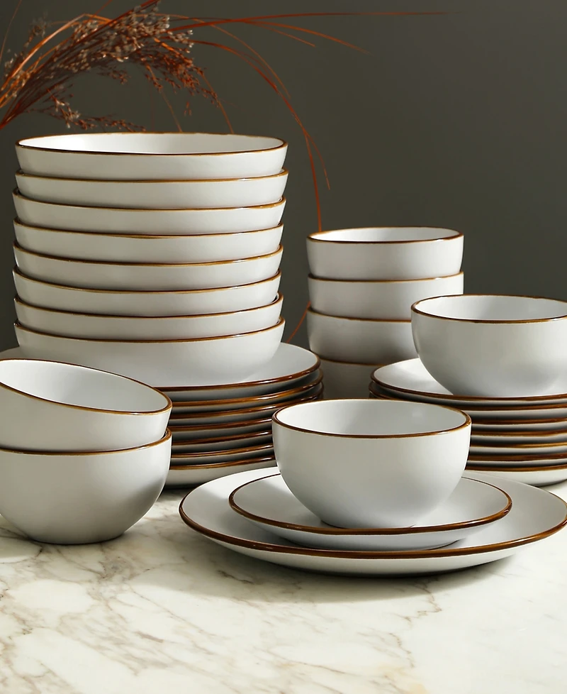 Stone Lain Brasa 32 Pc. Dinnerware Set, Service for 8