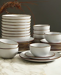 Stone Lain Brasa 32 Pc. Dinnerware Set, Service for 8