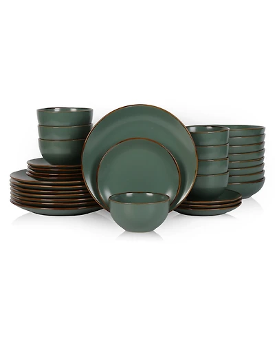 Stone Lain Brasa 32 Pc. Dinnerware Set, Service for 8