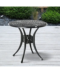 Outsunny 30" Outdoor Patio Distro Dining Table Only W/ Umbrella Hole