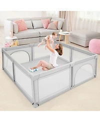 Costway Baby Playpen Large Safety Play Center Yard w/ 50 Ocean Balls