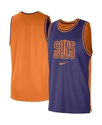 Men's Nike Purple, Orange Phoenix Suns Courtside Versus Force Split Dna Performance Mesh Tank Top