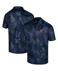 Men's Colosseum Navy Ole Miss Rebels Palms Team Polo Shirt