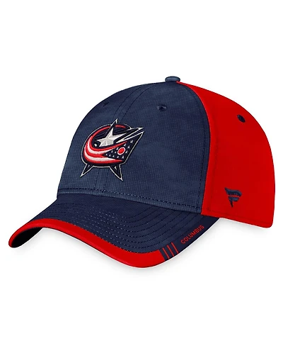 Men's Fanatics Navy, Red Columbus Blue Jackets Authentic Pro Rink Camo Flex Hat
