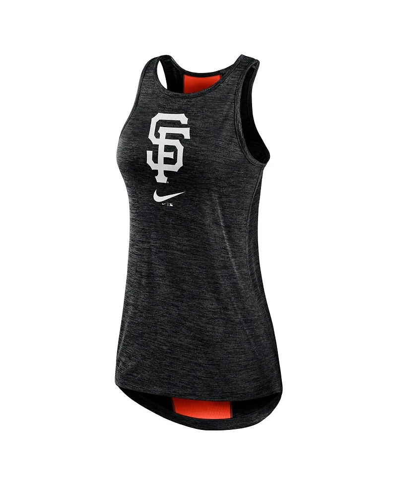 Women's Nike Black San Francisco Giants Right Mix High Neck Tank Top