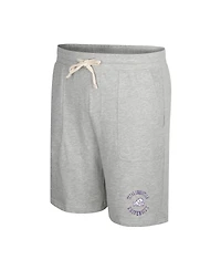 Men's Colosseum Heather Gray Tcu Horned Frogs Love To Hear This Terry Shorts