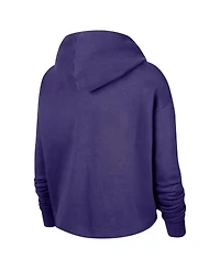 Women's Nike Purple Wnba Logowoman Team 13 Cropped Pullover Hoodie