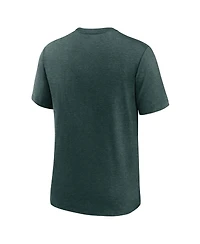 Men's Nike Heather Green Oakland Athletics Authentic Collection Early Work Tri-Blend Performance T-shirt