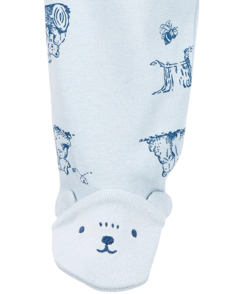 Carter's Baby Boy or Baby Girls Printed 2-Way Zip Up Cotton Sleep and Play