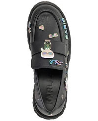 Karl Lagerfeld Paris Women's Gaston Embellished Slip-On Loafer Flats