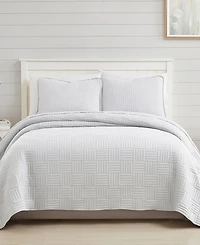 Southshore Fine Linens Grid 3-Pc. Quilt Set