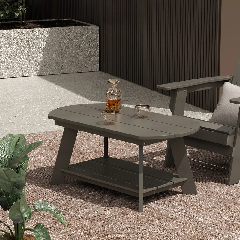 Outdoor Patio All-weather Modern Coffee Table