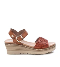 Women's Wedge Sandals By Xti, Medium Brown