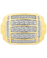 Men's Diamond Cluster Ring (1 ct. t.w.) in 10k Gold
