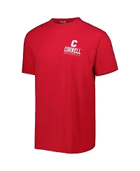 Men's Red Cornell Big Logo Campus Icon T-shirt