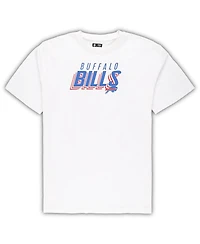 Men's Concepts Sport White, Charcoal Buffalo Bills Big and Tall T-shirt Shorts Set